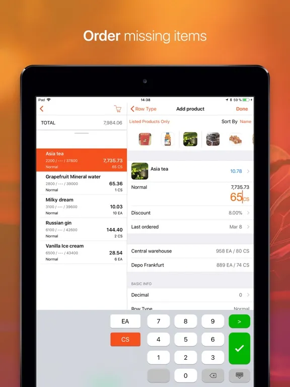 AFS Retail Execution 7.2 iPad  स्क्रीनशॉट